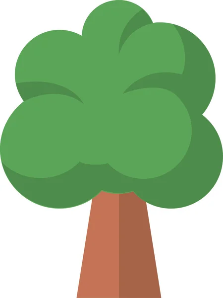 Ökológiai Erdő Természet Ikon Lapos Stílusban — Stock Vector