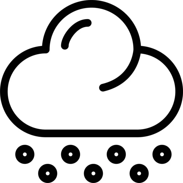 Cloud Snow Weather Icon — Stock Vector
