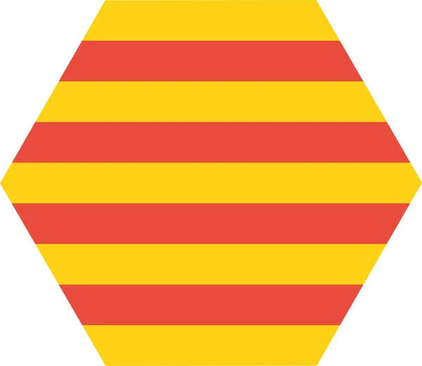 Catalonia Catalonia Country Icoon Platte Stijl — Stockvector