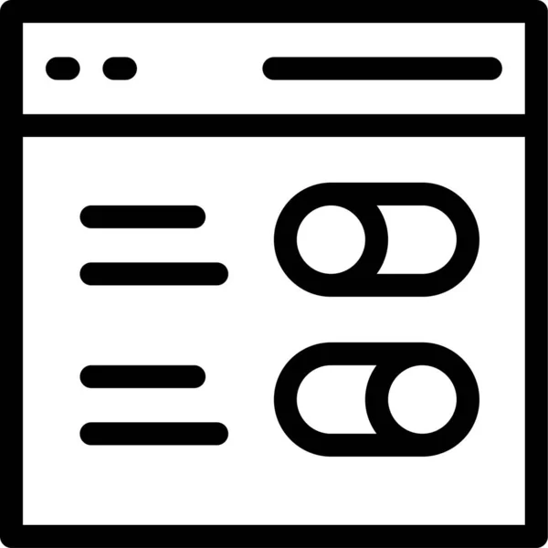 Значок Параметрів Інтерфейсу Язку — стоковий вектор