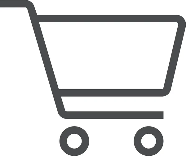 Cart Shop Shopping Icon Outline Style — Stock Vector