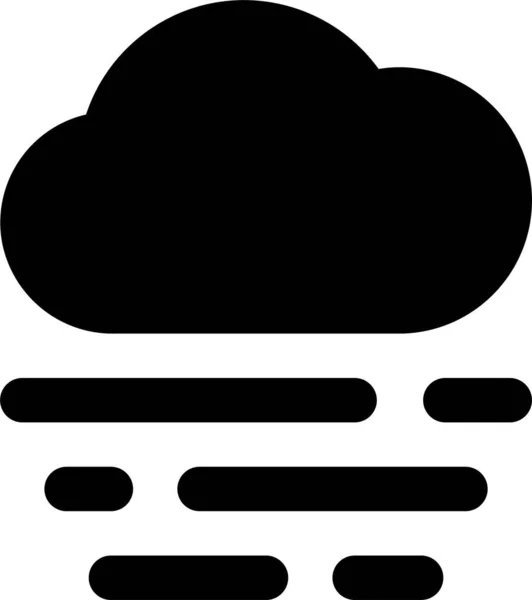 Nube Niebla Icono Pronóstico Categoría Tiempo — Archivo Imágenes Vectoriales