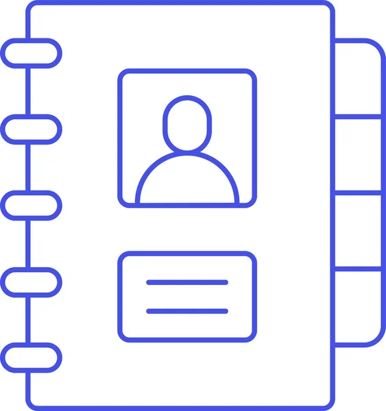 조직자 플랜너 노트북 아이콘 — 스톡 벡터