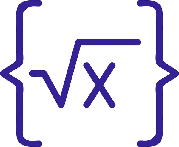 Oktatási Képlet Funkció Ikon Tudományoskutatáskategória — Stock Vector