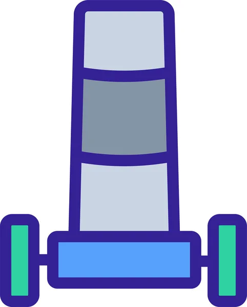 Icona Trasporto Carrello Anteriore — Vettoriale Stock