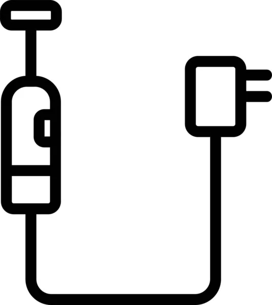 Aygıt Elektrik Simgesini Taçlandırır — Stok Vektör