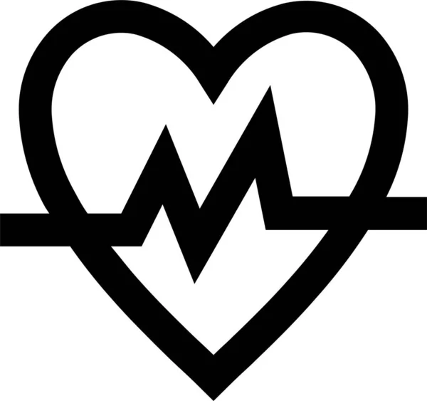 Иконка Здоровья Сердца Стиле Наброска — стоковый вектор