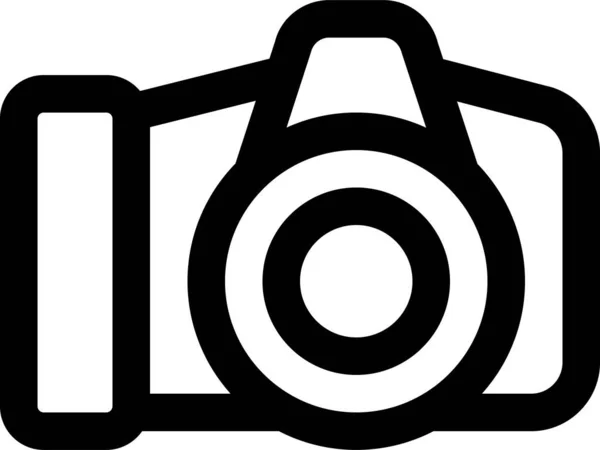 Фотографія Іконка Фотоапарата Стилі Контур — стоковий вектор