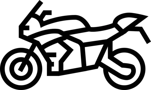 Hoverboard Monowheel Motosiklet Simgesi — Stok Vektör