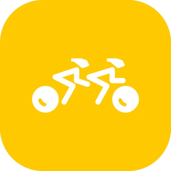 Иконка Инвалидов Велосипеде Стиле Бейджа — стоковый вектор