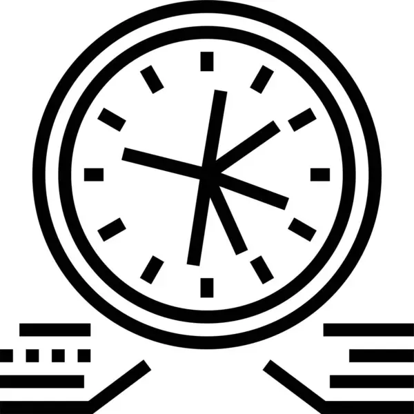 Werkplanning Tijdpictogram — Stockvector