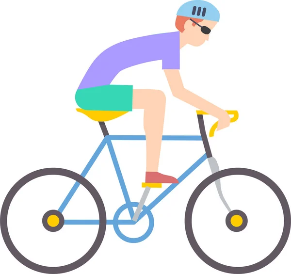 Bicycle Cycling Olympics Icon Flat Style — Stock Vector