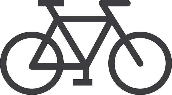 Actividad Bicicleta Icono Del Ciclo Estilo Sólido — Vector de stock