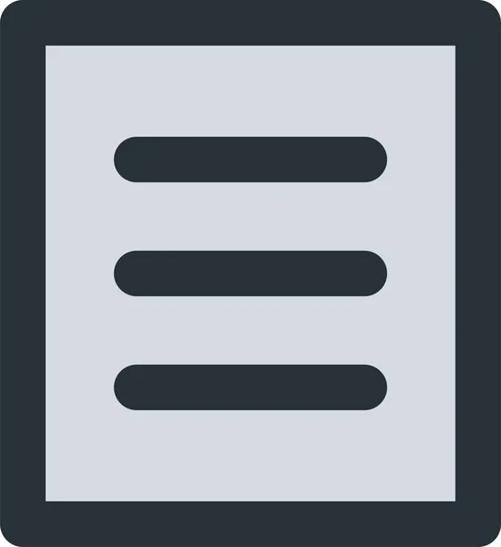 Bildungsdatei Symbol Dateiumriss Stil Dokumentieren — Stockvektor