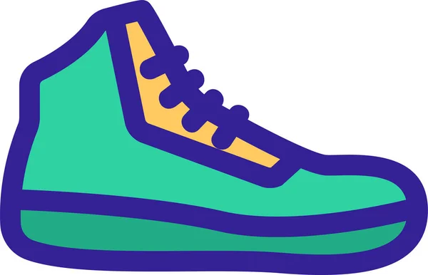 Contour Fashion Foot Icon — Stock Vector