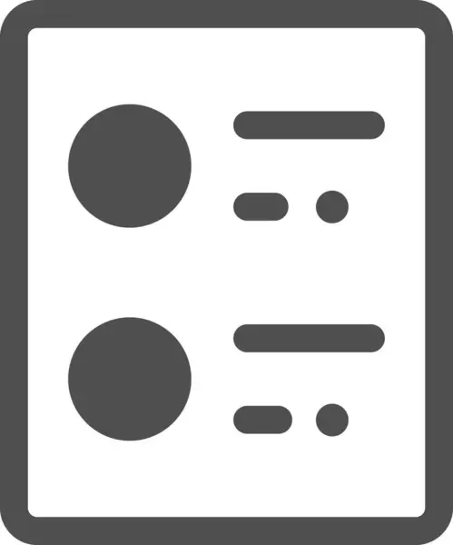 Liste Ami Page Icône — Image vectorielle