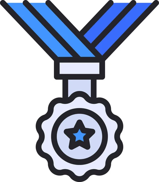 Medal Award Certification Icon — Stock Vector