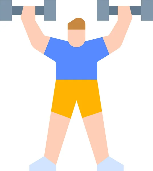 Cardio Halter Oefening Pictogram — Stockvector