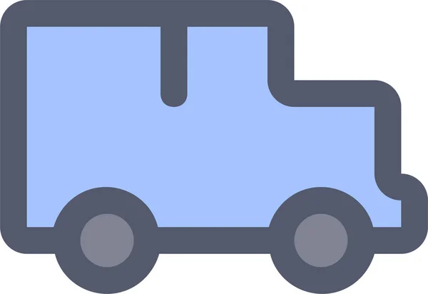 Lieferung Versand Transport Ikone Filedoutline Stil — Stockvektor