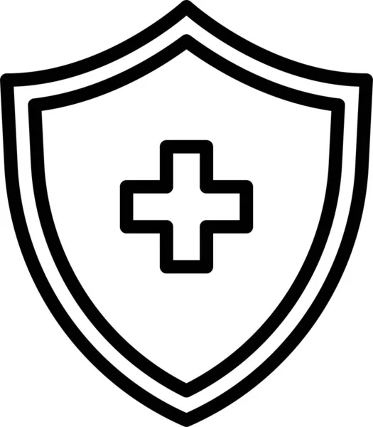 Ikona Zdravotního Pojištění — Stockový vektor