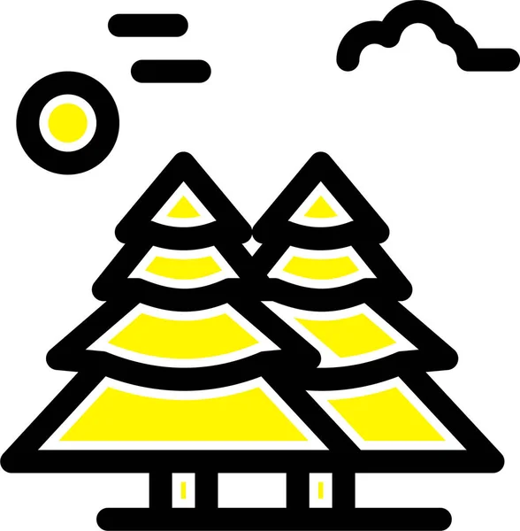Icona Del Canada Artico Alpino Nella Categoria Delle Raccomandazioni Culturali — Vettoriale Stock