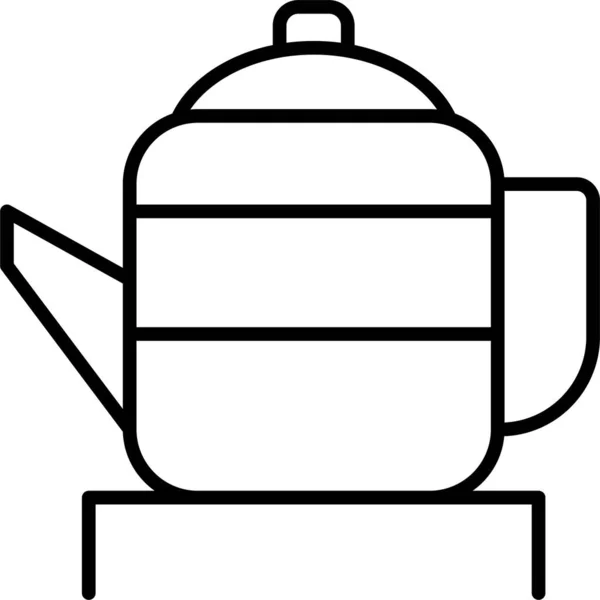 China Chinese Tea Icon Outline Style — Stock Vector