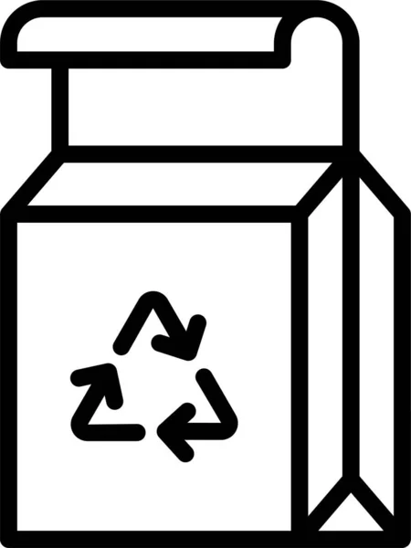 Boîte Boisson Recycler Icône — Image vectorielle