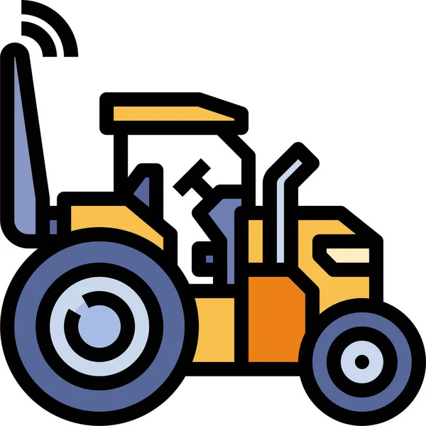 Ikona Ciągnika Rolniczego — Wektor stockowy
