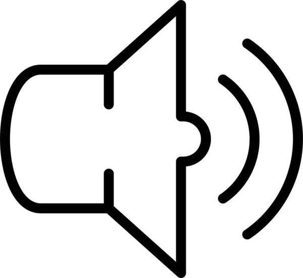 Setting Sound Speaker Icon — Stock Vector