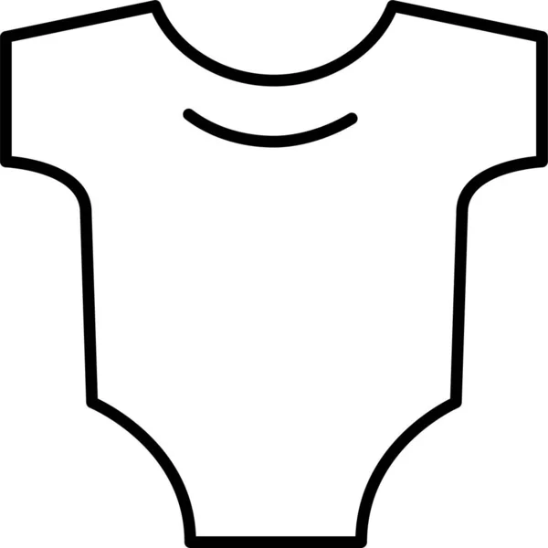 Baby Bodysuit Child Icon — Stock Vector