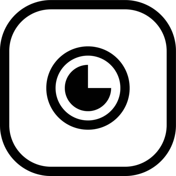 Camera Beeld Interface Pictogram Grote Lijnen Stijl — Stockvector