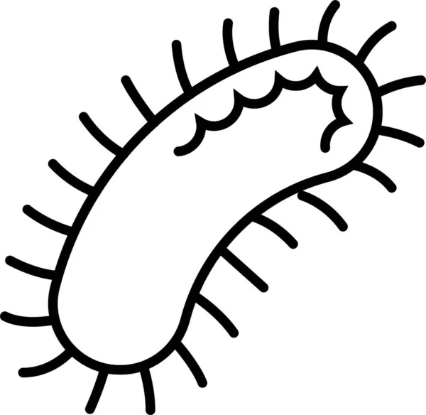 Bacteria Bacterium Diseases Icon — Stock Vector