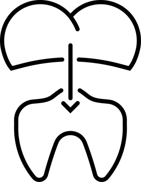 桥式牙科口腔科图标 — 图库矢量图片