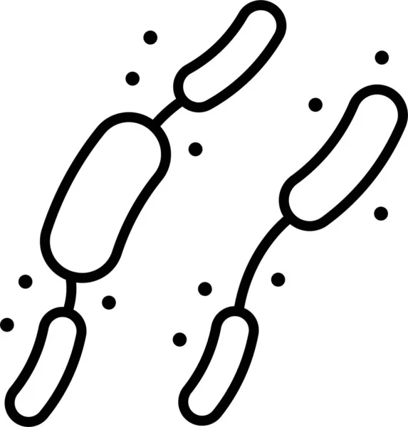 Bactérie Bactérie Maladie Icône — Image vectorielle