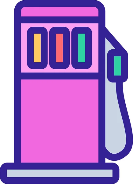 Icono Gas Elección Automóvil Categoría Mixta — Vector de stock