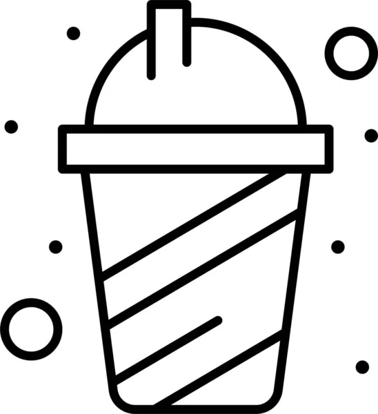 杯饮果汁图标在夏季类别 — 图库矢量图片