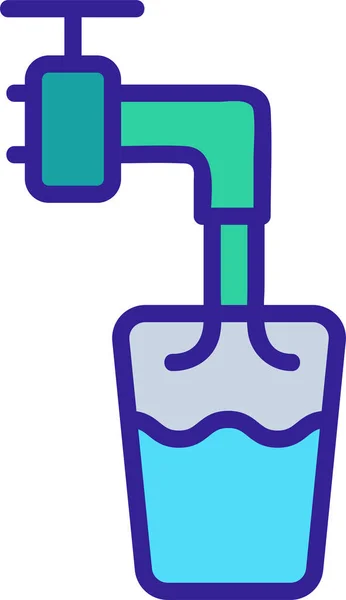 Drain Tuyau Drainage Icône — Image vectorielle