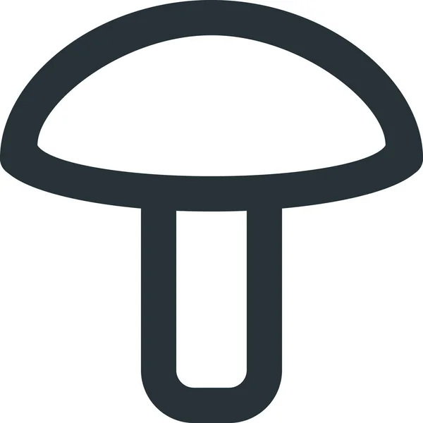 Mushroom Web Icon Simple Illustration — Stock Vector