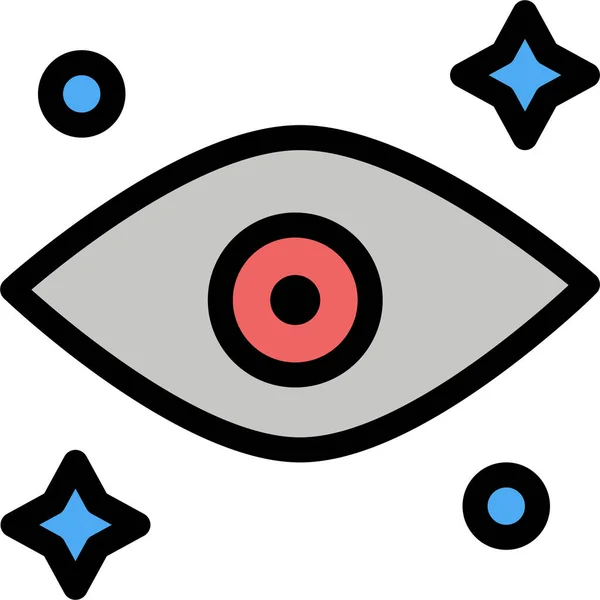 Eye Eyes Watching Icon Mixed Category — Stock Vector