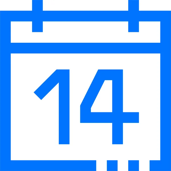Calendario Fecha Día Icono — Vector de stock