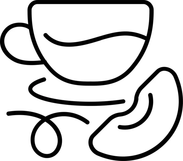 Schwarze Tasse Trinken Symbol — Stockvektor