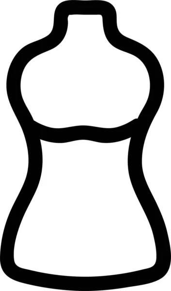 Контурна Іконка Манекенної Моди Категорії Відпочинку Хоббі — стоковий вектор