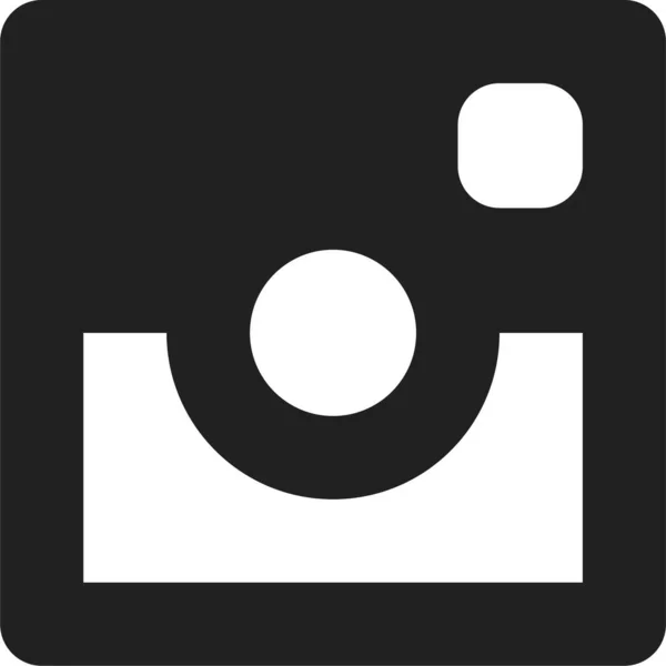 Filtro Instagram Ícone Aplicativo Estilo Esboço — Vetor de Stock