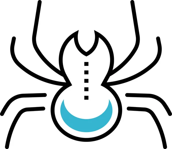Monstruo Halloween Araña Icono — Vector de stock