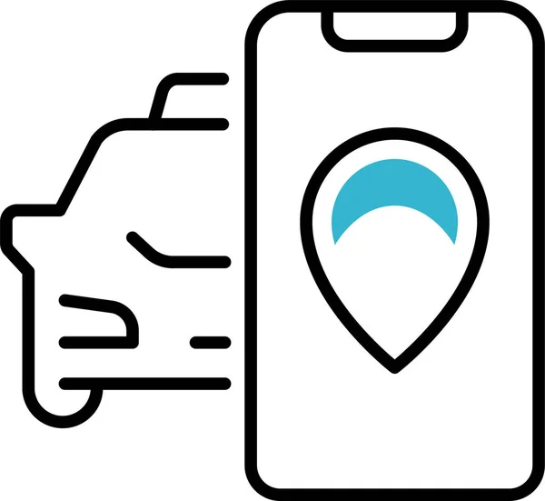 Navigationssymbol Für Mobiltelefone — Stockvektor