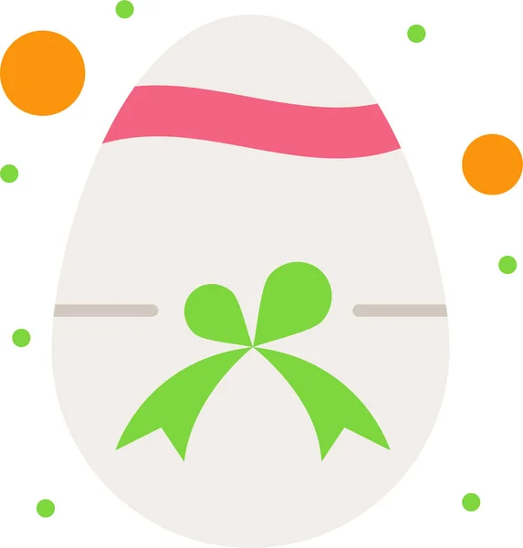 Icono Regalo Huevo Pascua Categoría Pascua — Vector de stock