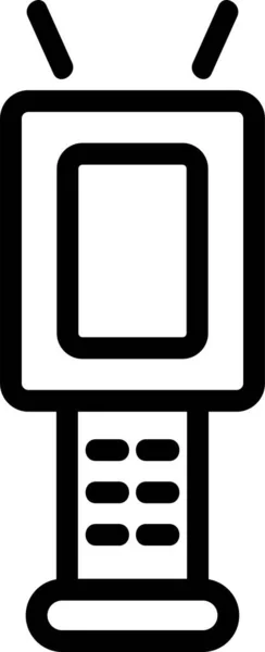 Icono Electrónico Del Dispositivo Código Barras — Vector de stock