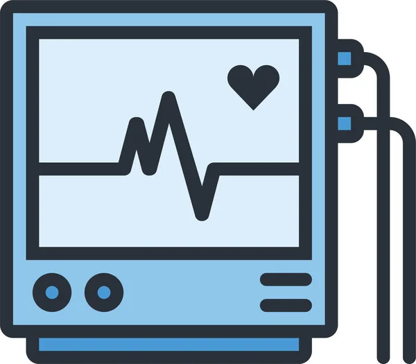 Salud Corazón Hospicio Icono Estilo Filledoutline — Vector de stock