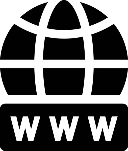 Browser Globe Web Icoon — Stockvector