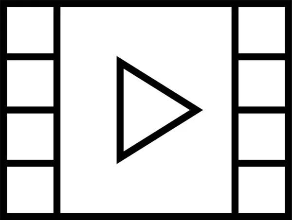 Navegador Película Icono Internet — Archivo Imágenes Vectoriales